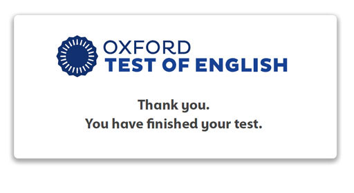 End of test